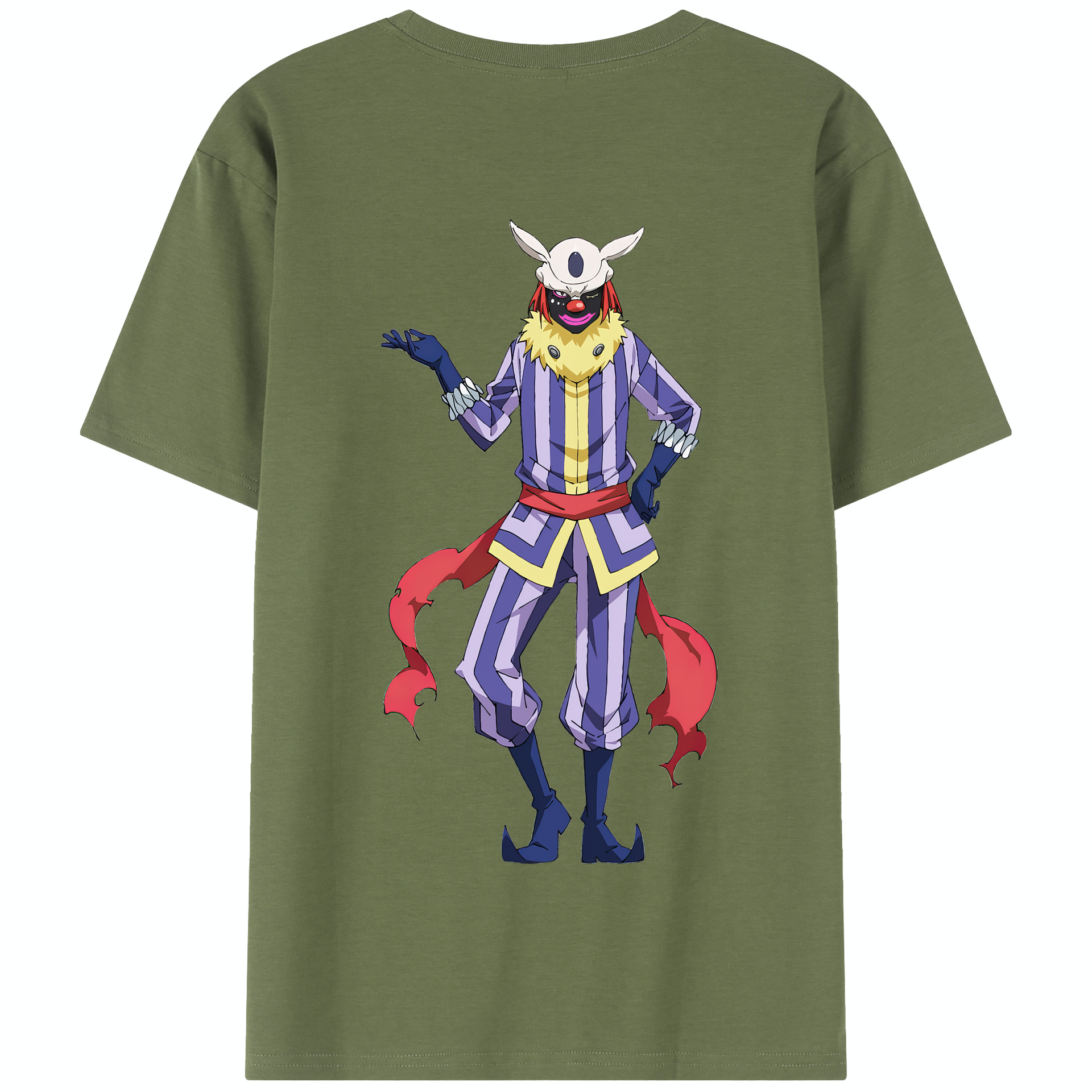 （画像用） 転スラ Regarding Reincarnated to Slime 綿100％半袖Tシャツ（背面プリント）